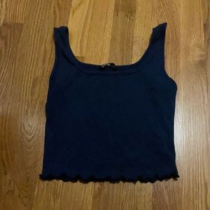 Shein dark blue cropped tank Size: S